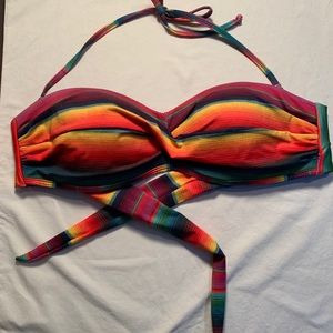 Pilyq Barcelona // Blanket Print Bikini Top